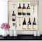 Designart - Red Sauvignon Wine Collage - Food and beverage Framed Canvas